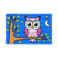 Ready to Paint Canvas Kit Owl 6x9 Inch for Kids Age 5+