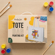 Tote Bag Painting Kit - Abstract Lady | DIY Fabric Art for Kids, Teens and Adults