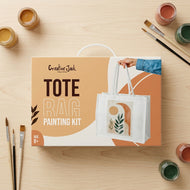 Tote Bag Painting Kit - Floral Abstract | DIY Fabric Art for Kids, Teens and Adults