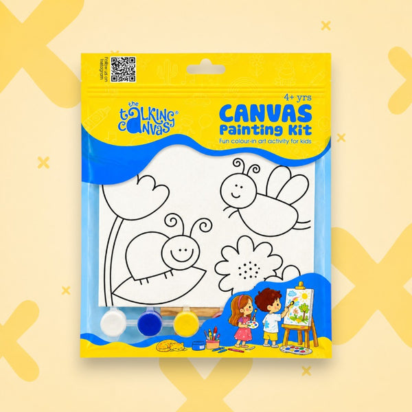 Garden Canvas Painting Kit for Kids | Beginner Art Kit | Age 4+