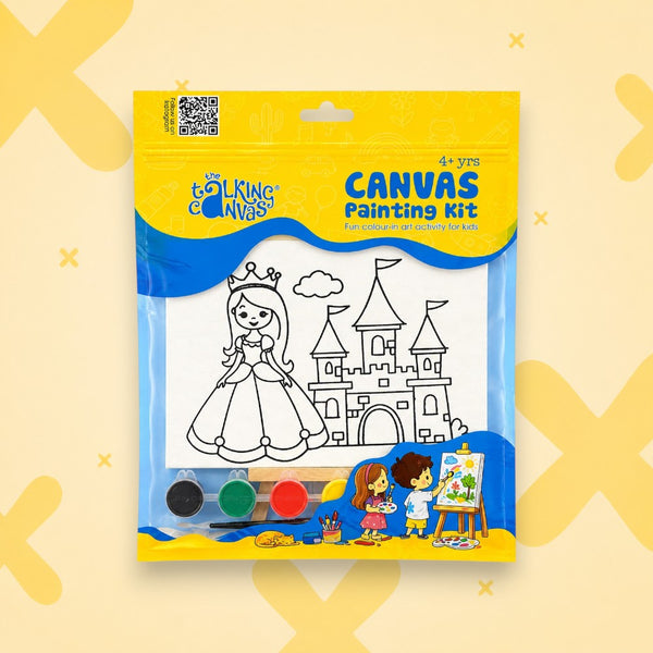 Princess Canvas Painting Kit | Canvas Art for Girls | Age 4+