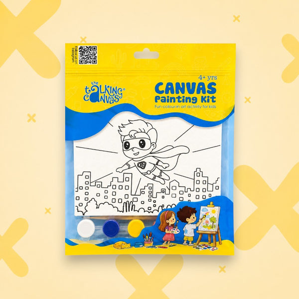 Superhero Canvas Painting Kit for Kids | Canvas Art Kit | Age 4+