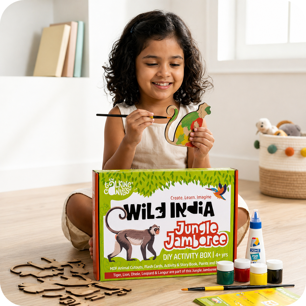 Paint, Learn & Explore Jungle Animals