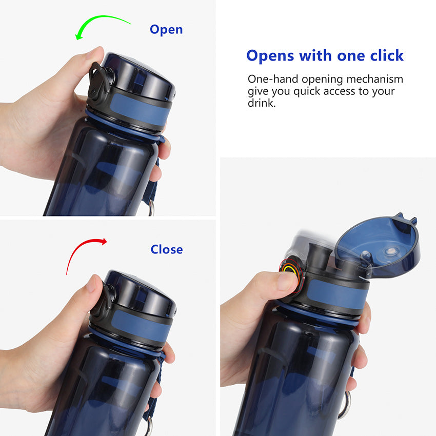 Uzspace U-Type Sports Series Tritan Water Bottle BPA-Free