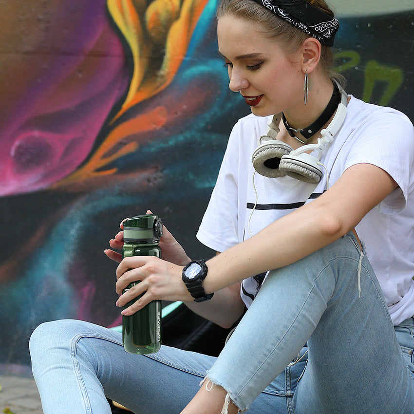 Uzspace U-Type Sports Series Tritan Water Bottle BPA-Free