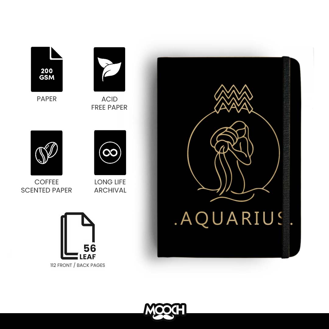 AQUARIUS - Handcrafted Diary MOOCH DESIGN STUDIO