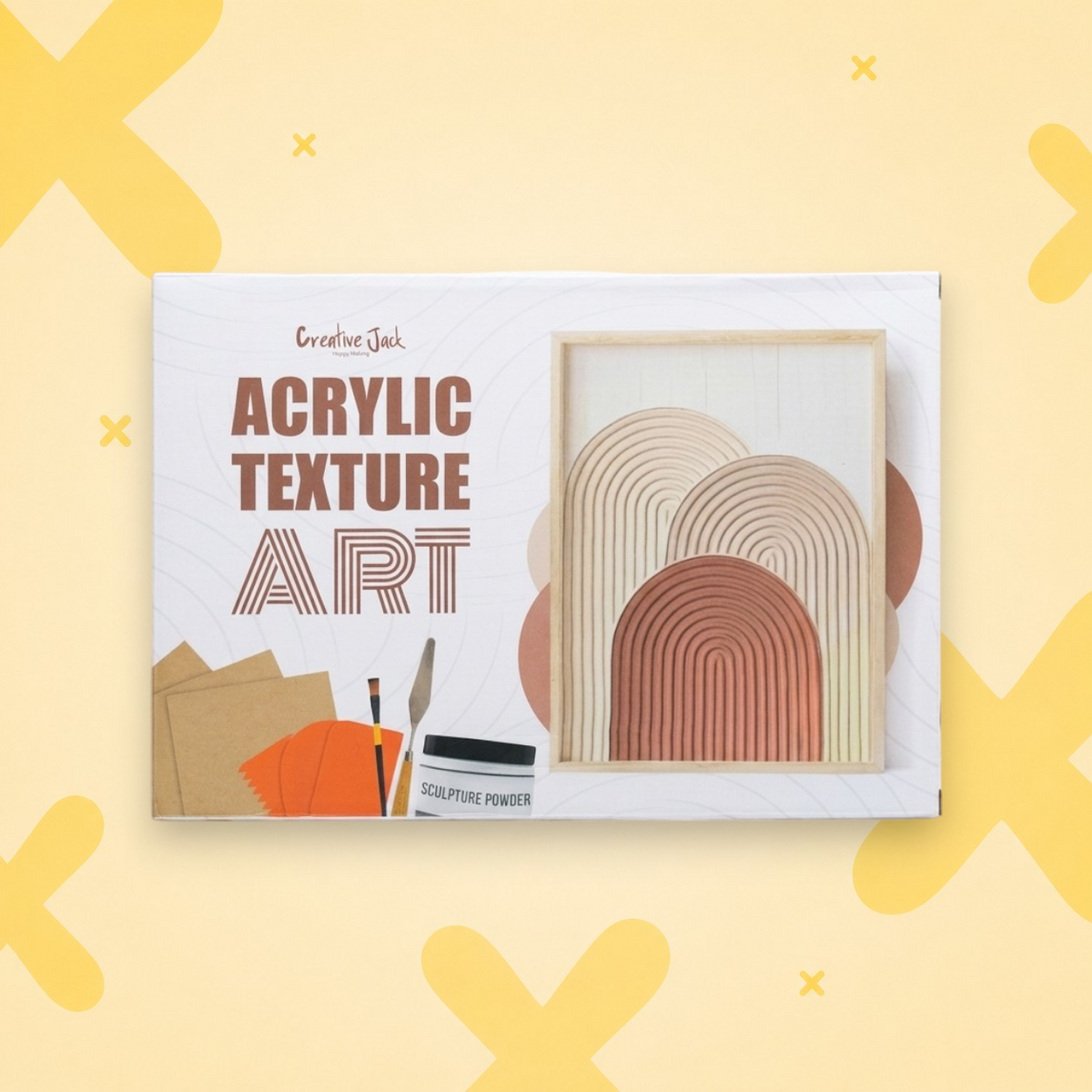 Acrylic Texture Art Kit | Abstract Painting Kit for Beginners