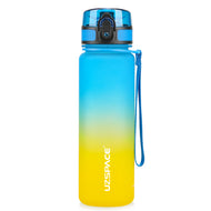 Uzspace Gradient Tritan Water Bottle BPA Free Leakproof Gym Bottle