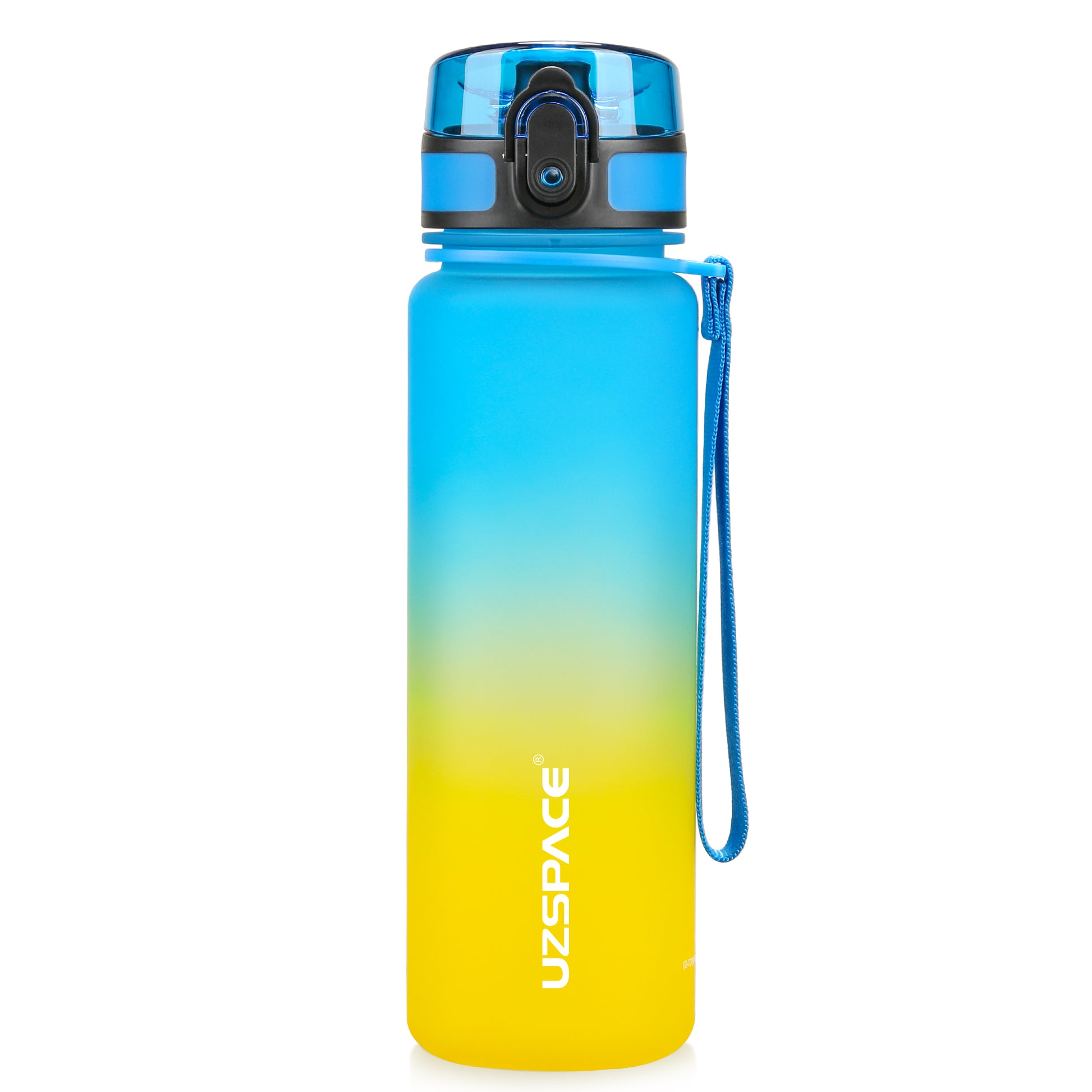 Uzspace Gradient Tritan Water Bottle BPA Free Leakproof Gym Bottle