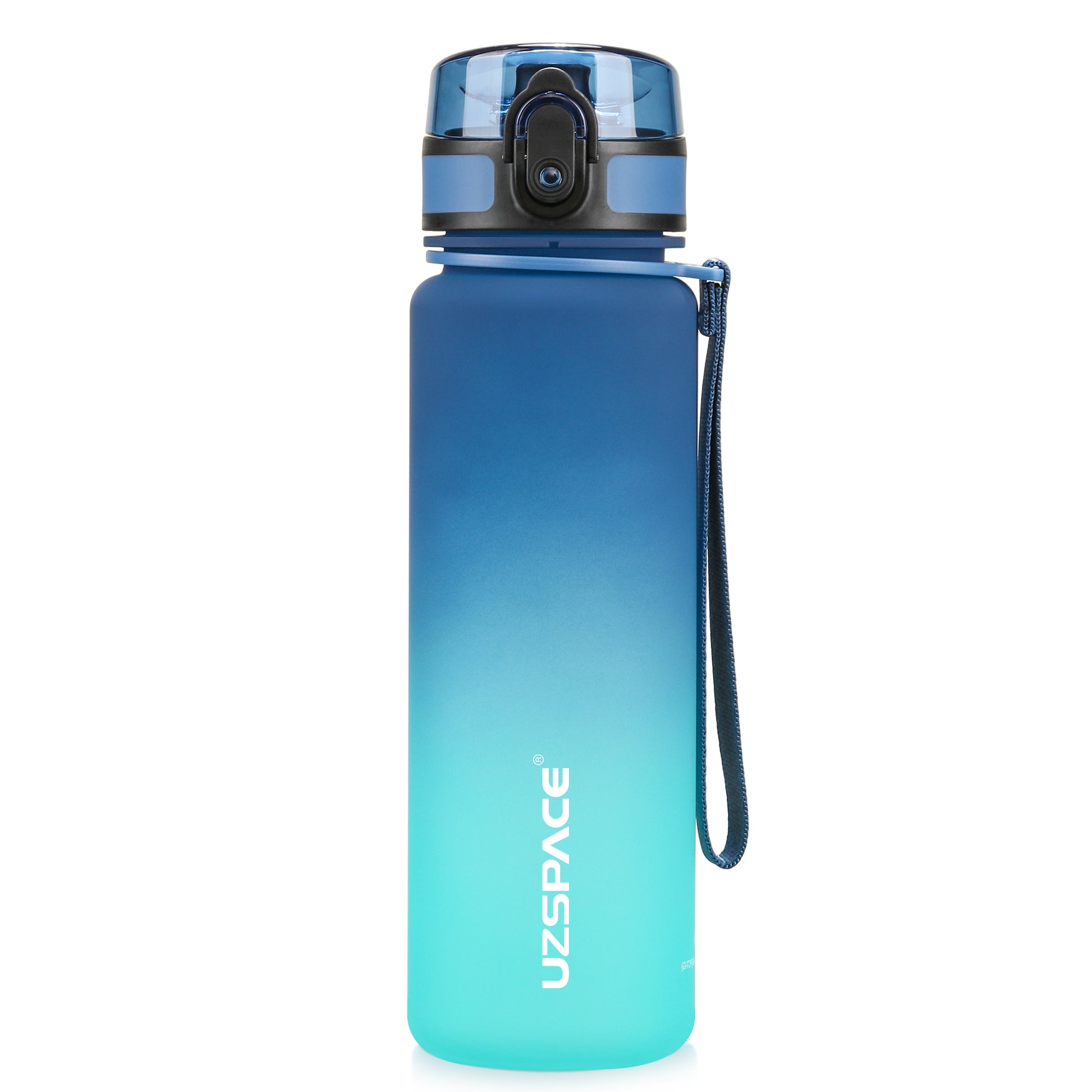 Uzspace Gradient Tritan Water Bottle BPA Free Leakproof Gym Bottle