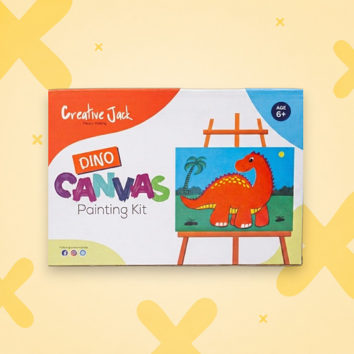 My Canvas Painting Kit  - Dino | Canvas Art Set Age 6+