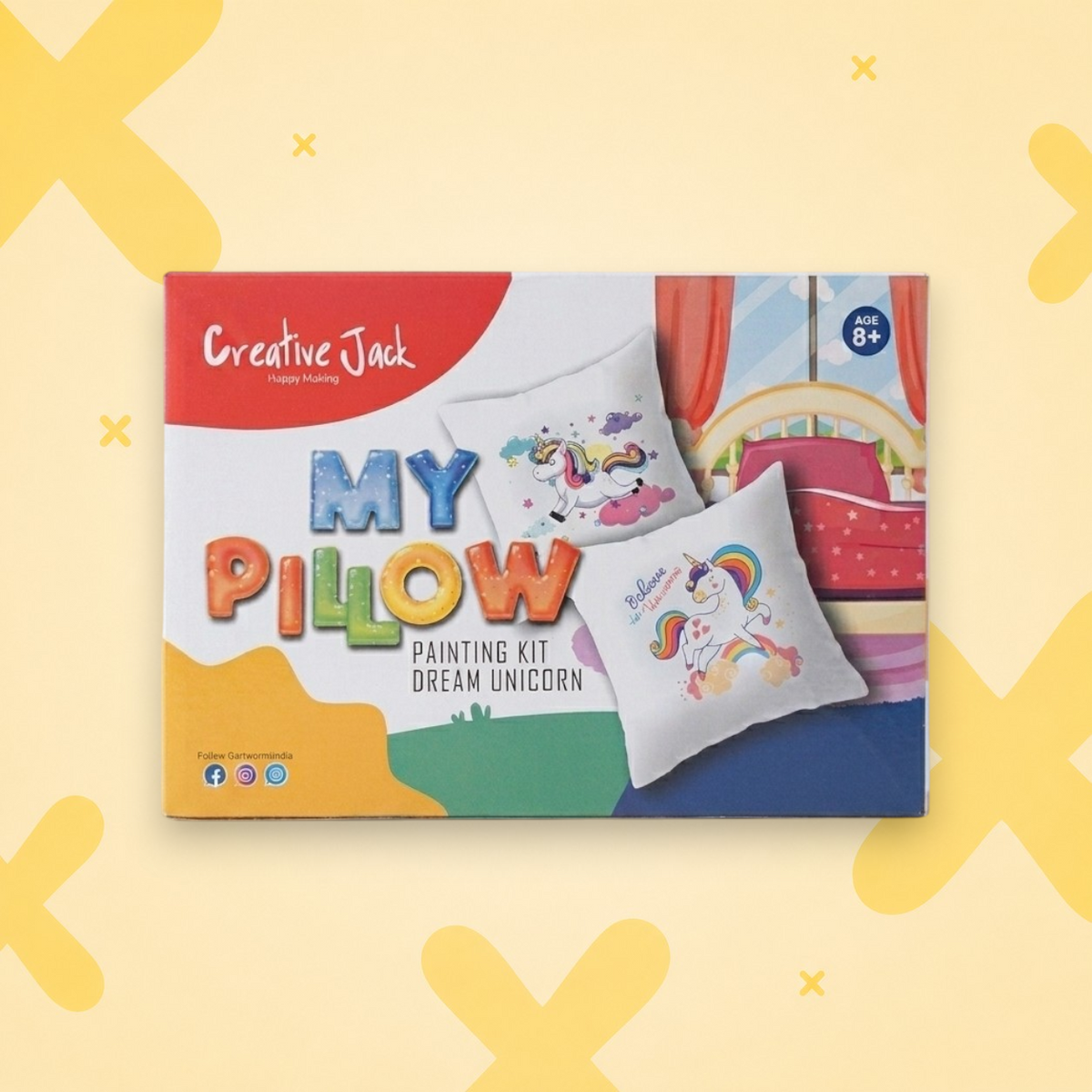 My Pillow Painting Kit - Dream Unicorn |  DIY Fabric Art Kit for Kids Age 6+