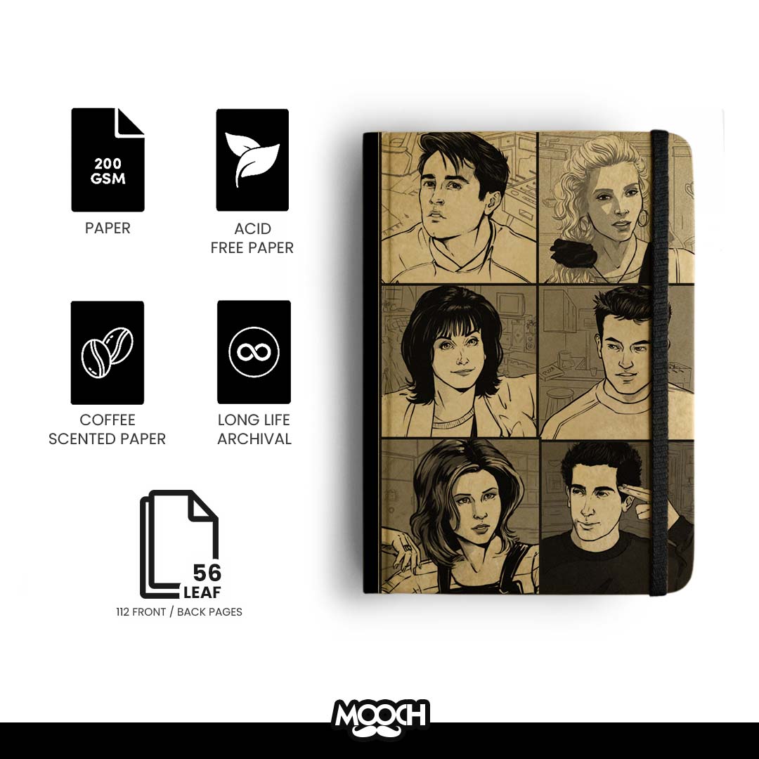 FRIENDS FAMILY Handcrafted Diary | Mooch | A5 & A6