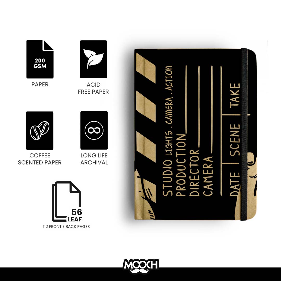 LIGHTS CAMERA ACTION - Handcrafted Diary MOOCH DESIGN STUDIO