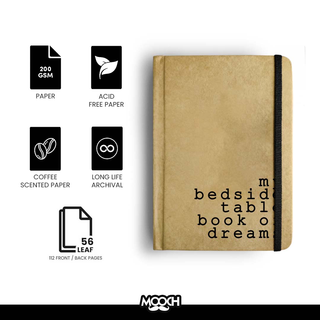 MY BEDSIDE TABLE BOOK OF DREAMS - Handcrafted Diary MOOCH DESIGN STUDIO