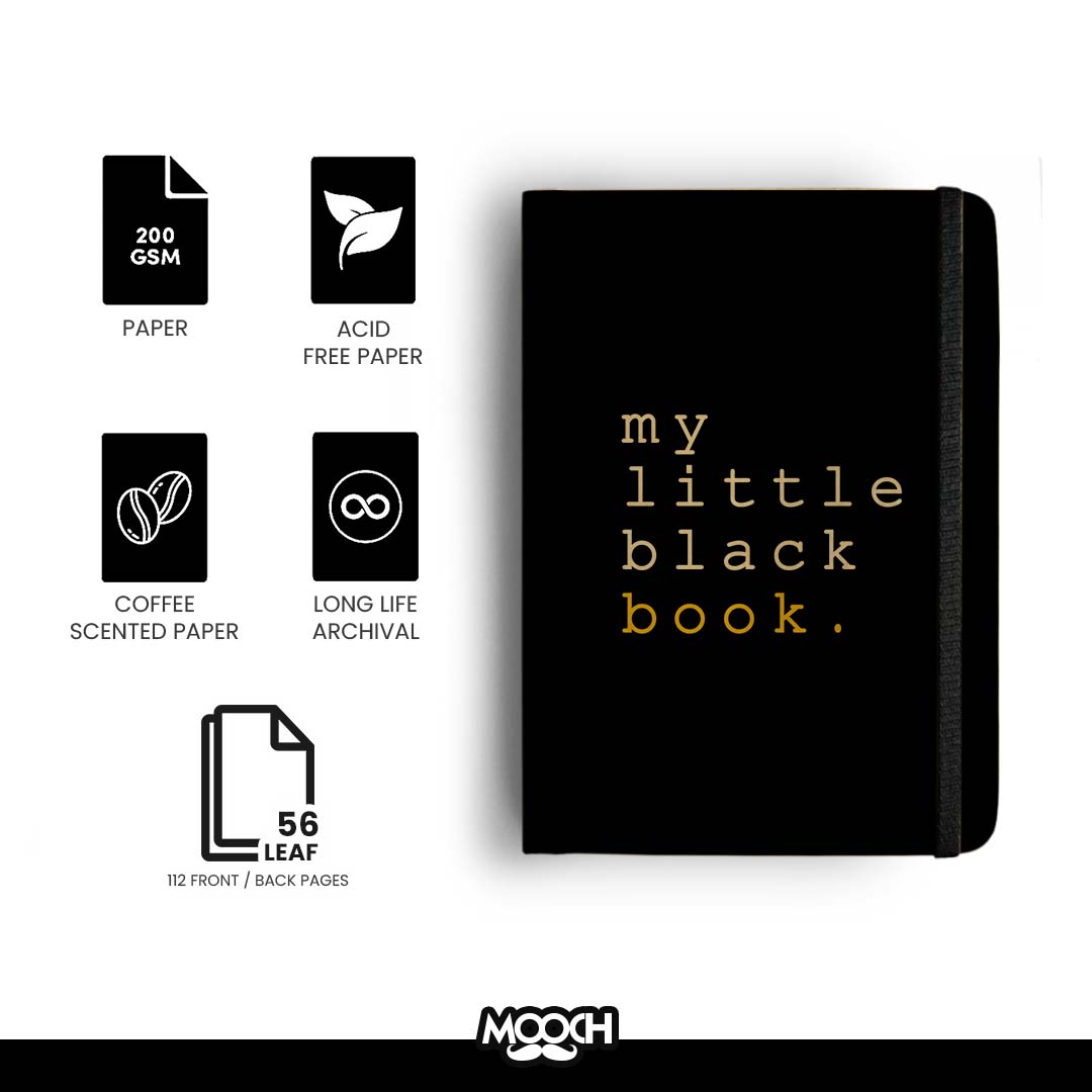 MY LITTLE BLACK BOOK - Handcrafted Diary MOOCH DESIGN STUDIO