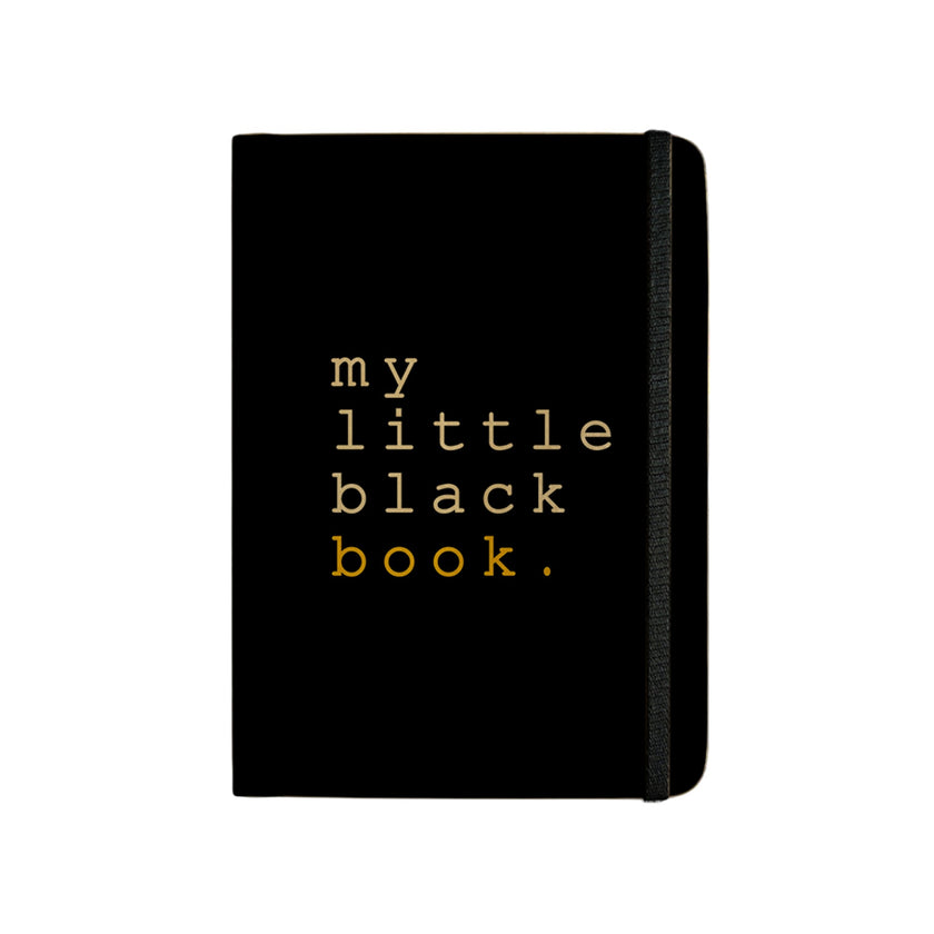 MY LITTLE BLACK BOOK - Handcrafted Diary