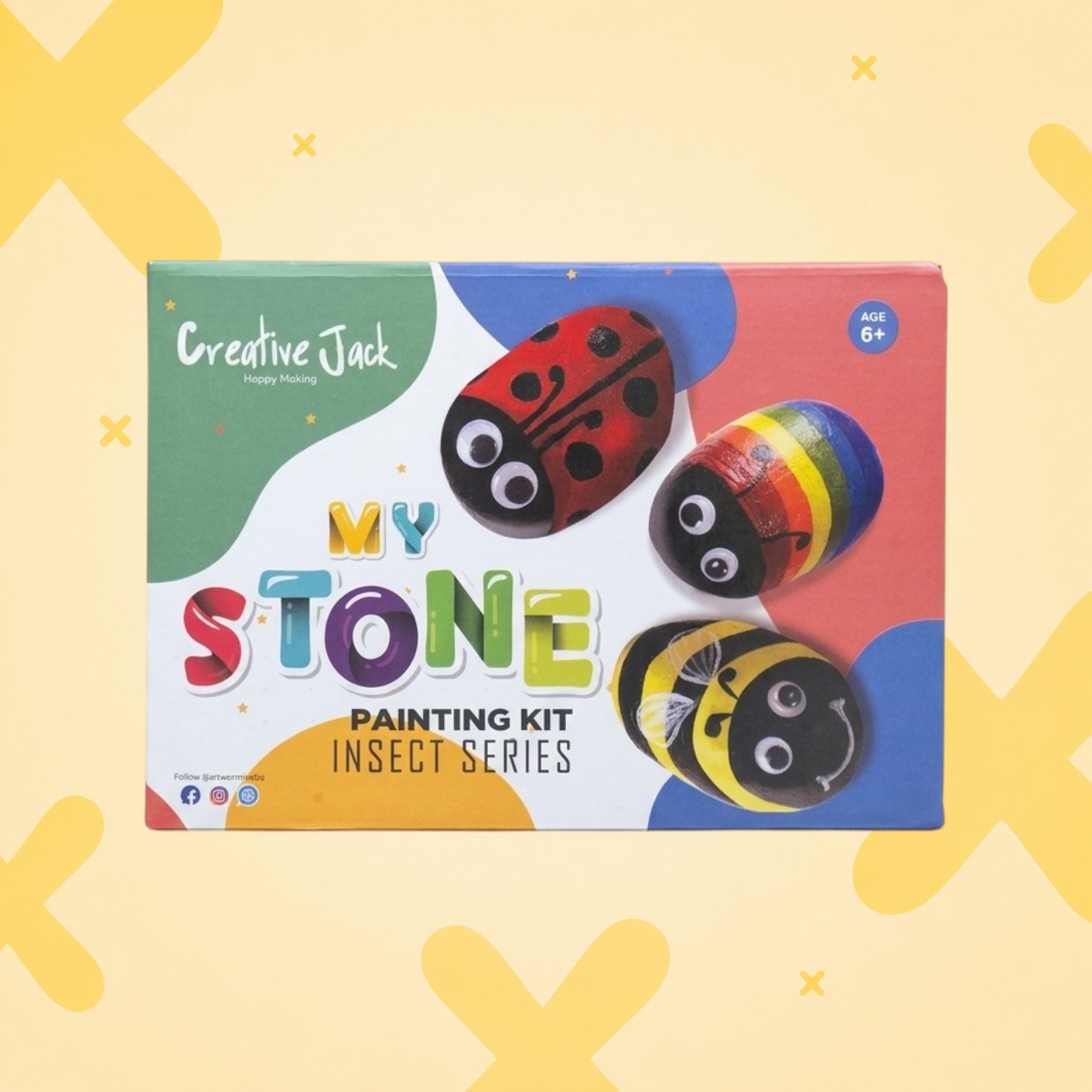 My Stone Painting Kit - Insect  | Rock Art Set | DIY Art Kit India