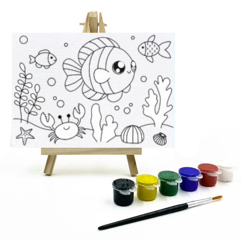 The Talking Canvas Diy Canvas Painting Kit for Kids - Multiple Designs