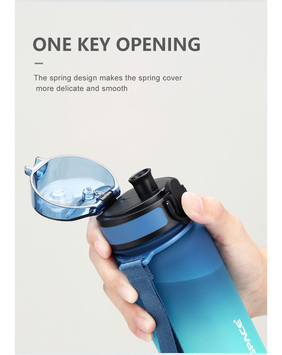 Uzspace Gradient Tritan Water Bottle BPA Free Leakproof Gym Bottle