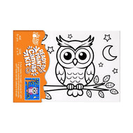 Ready to Paint Canvas Kit Owl 6x9 Inch for Kids Age 5+
