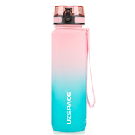 Uzspace Gradient Tritan Water Bottle BPA Free Leakproof Gym Bottle