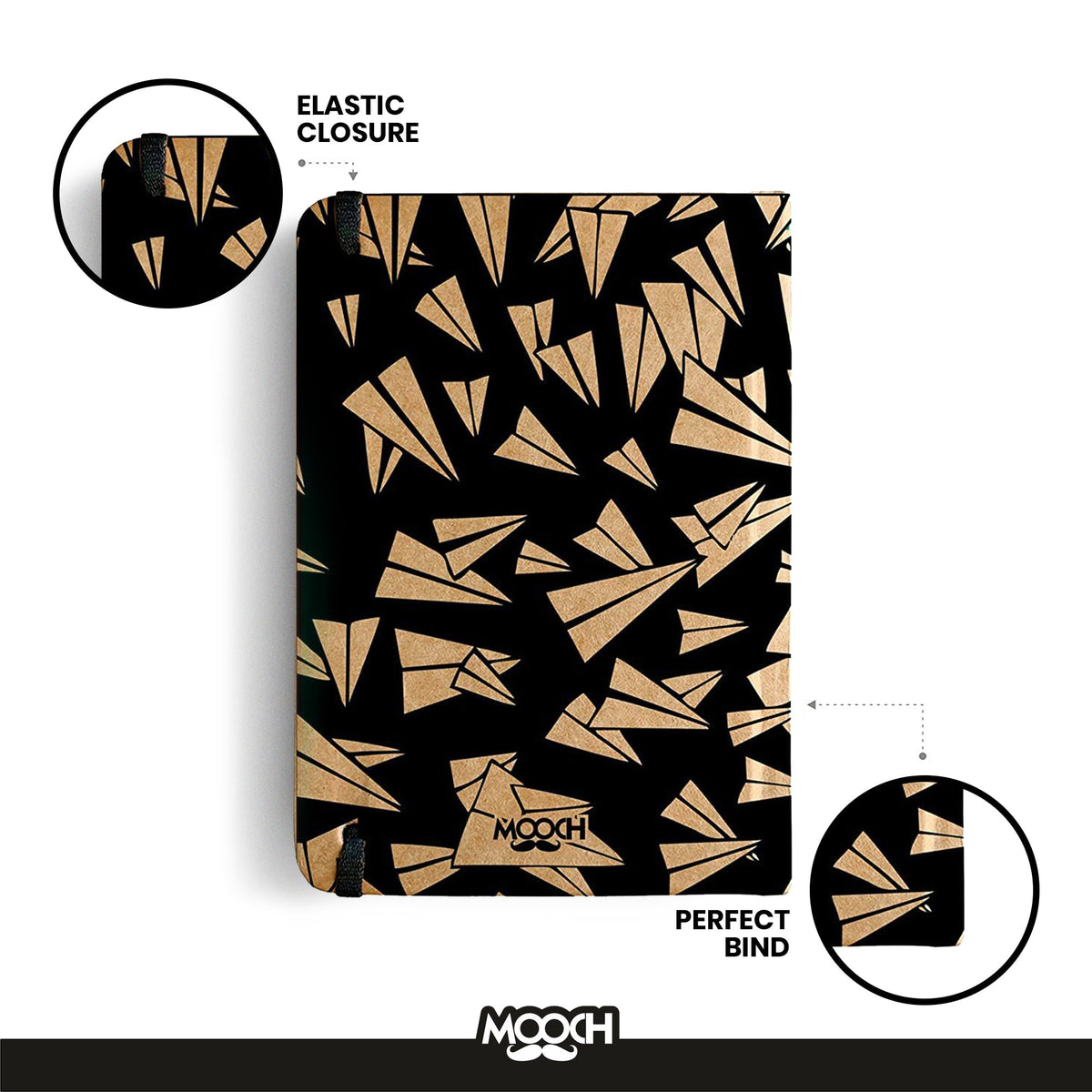 ROCKET PATTERN Handcrafted Diary | Mooch | A5 & A6
