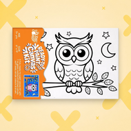 Ready to Paint Canvas Kit Owl 6x9 | Kids Art Kit Age 5+
