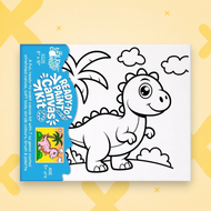 Ready to Paint Canvas Kit Dino 8x10 Inch | Kids Art Age 5+
