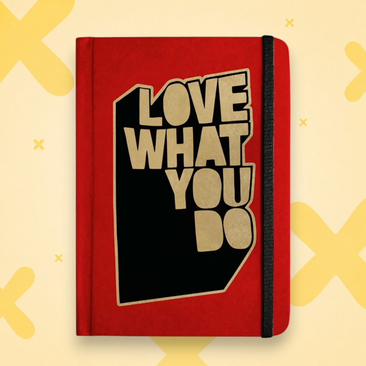 LOVE WHAT YOU DO (RED) Handcrafted Diary | Mooch | A5 & A6