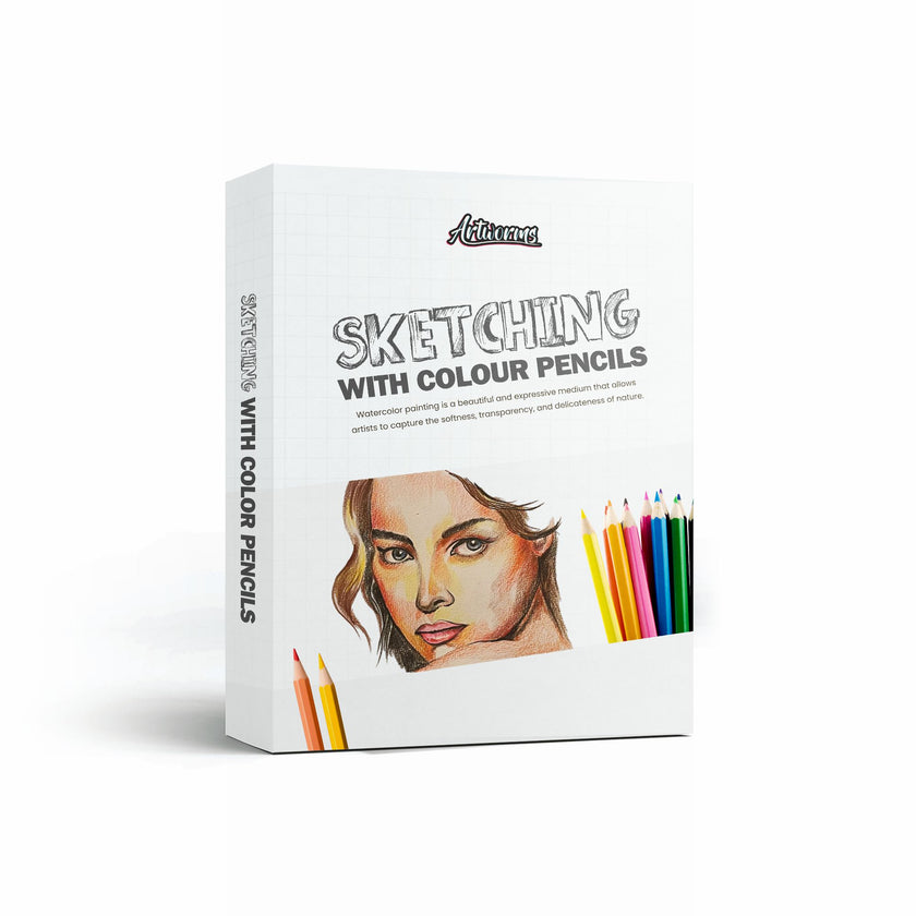Sketching With Colour Pencils Kit – Complete Art Set for Beginners