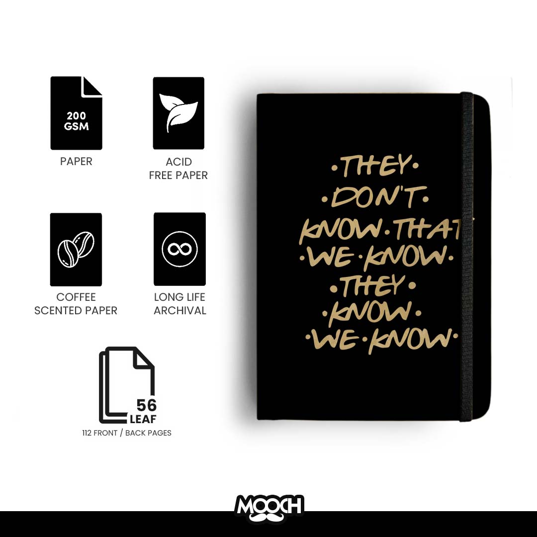 THEY KNOW FRIENDS Handcrafted Diary | Mooch | A5 & A6