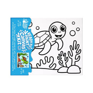Ready to Paint Canvas Kit Turtle 8x10 Inch for Kids Age 5+