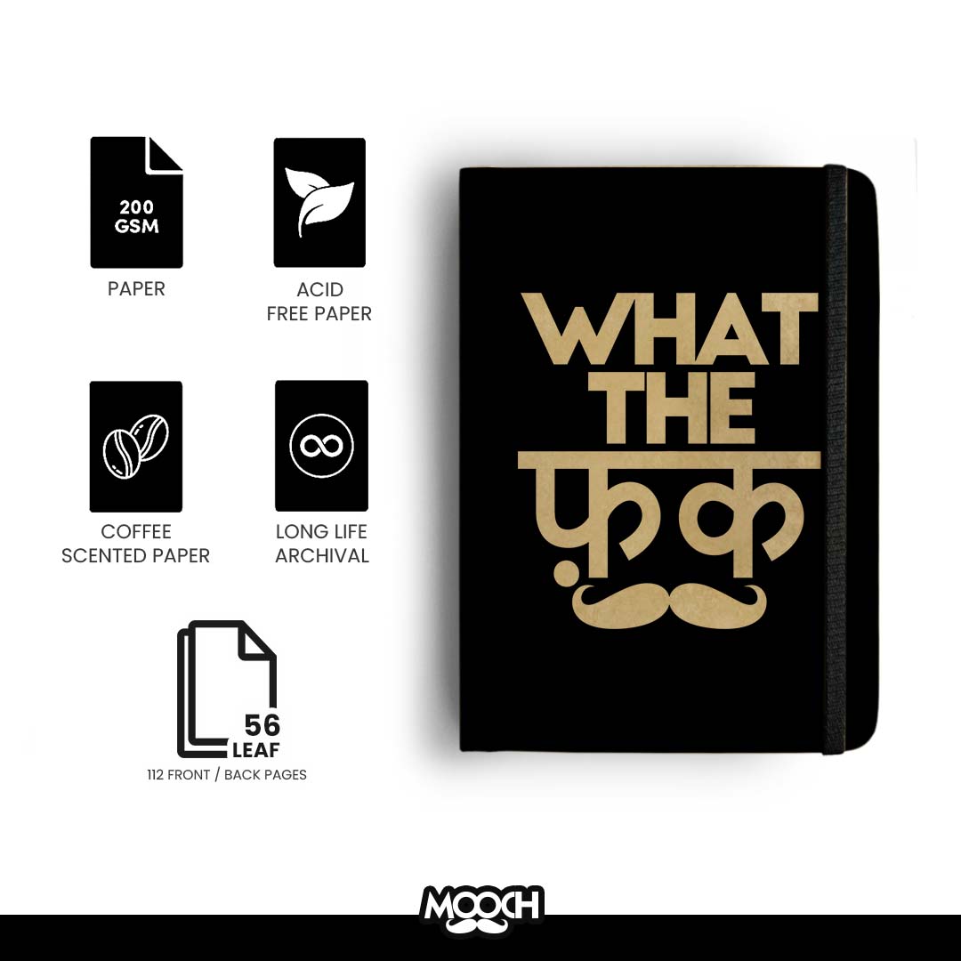WHAT THE FUCK - Handcrafted Diary MOOCH DESIGN STUDIO