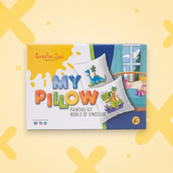 My Pillow Painting Kit - World of Dinosaur |  DIY Fabric Art Kit for Kids Age 6+