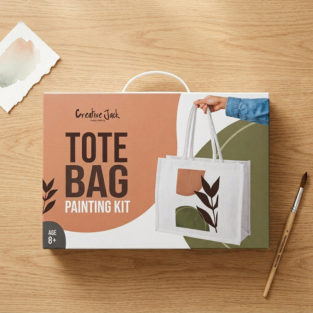 Tote Bag Painting Kit - Boho Abstract