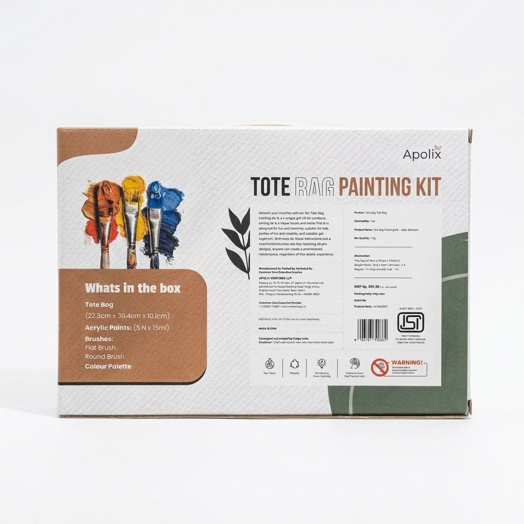 Tote Bag Painting Kit - Boho Abstract