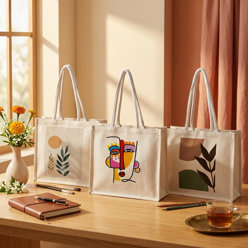 Tote Bag Painting Kit - Boho Abstract