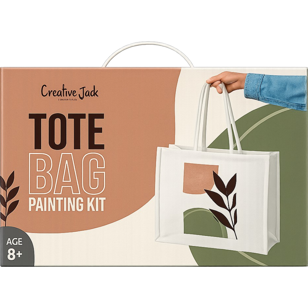 Tote Bag Painting Kit - Boho Abstract