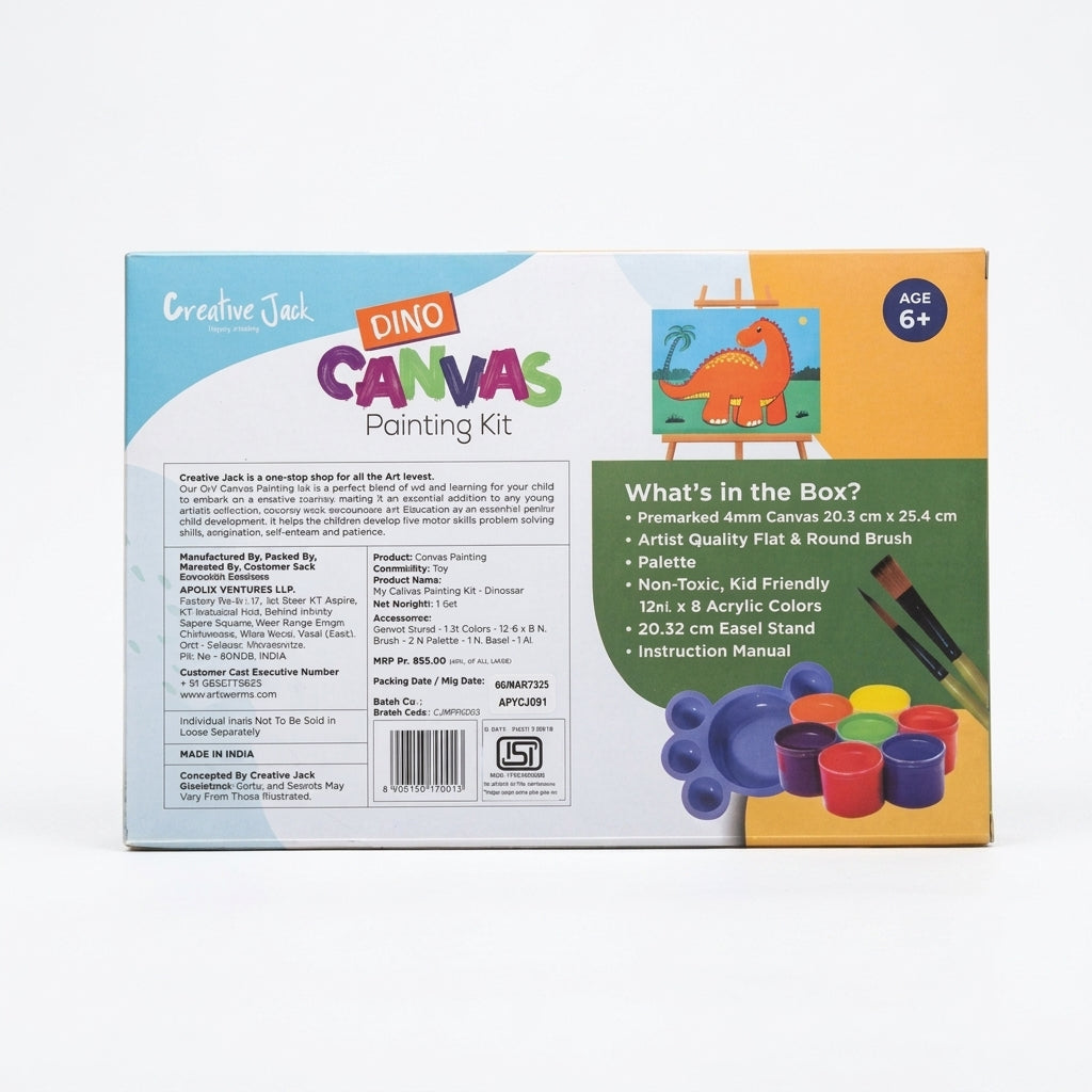 My Canvas Painting Kit  - Dino