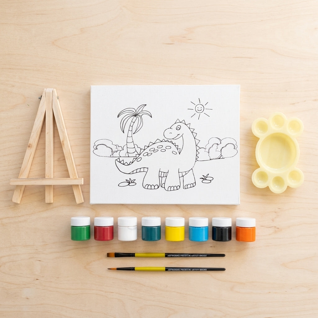 My Canvas Painting Kit  - Dino