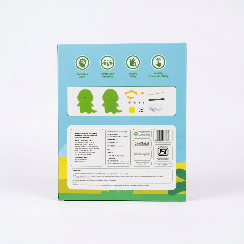 This is Dinosaur Wool Stitchery DIY Kit