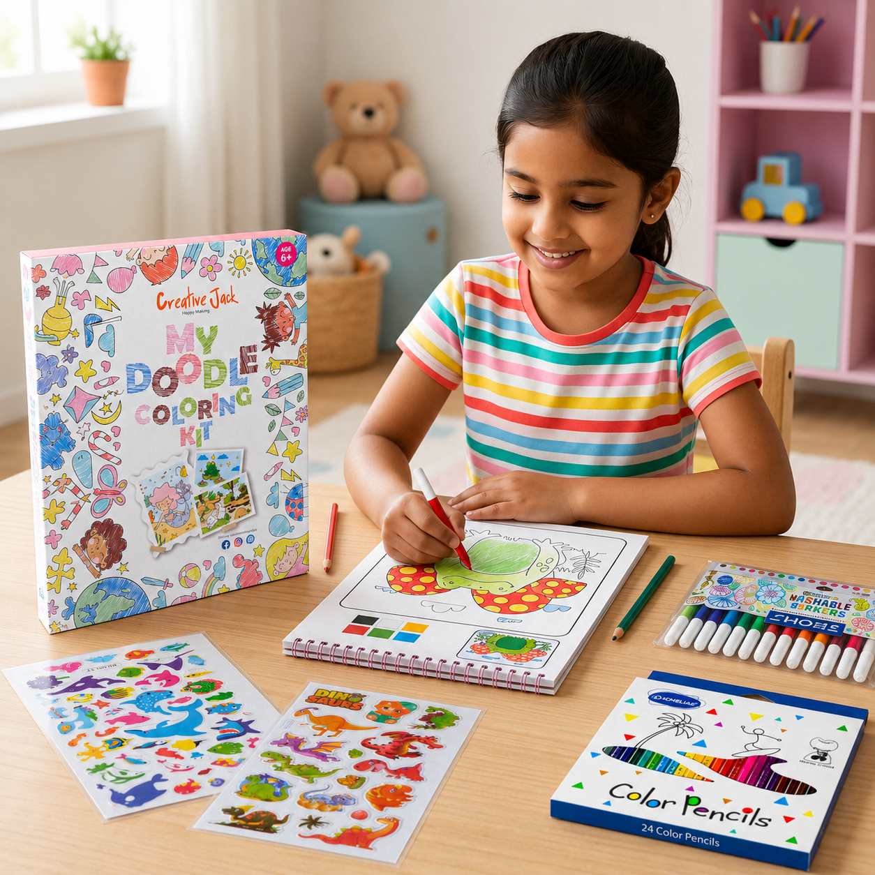 My Doodle Coloring Kit – DIY Coloring & Drawing Kit