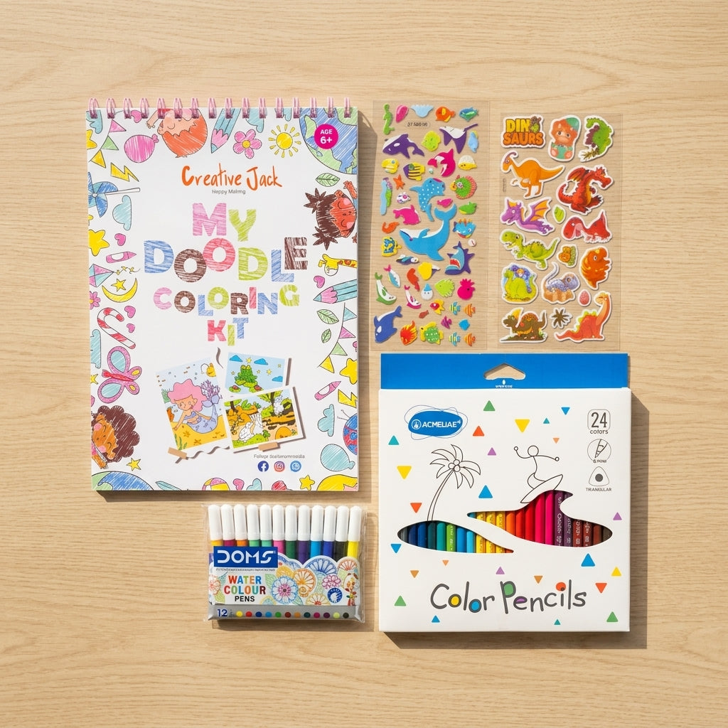 My Doodle Coloring Kit – DIY Coloring & Drawing Kit