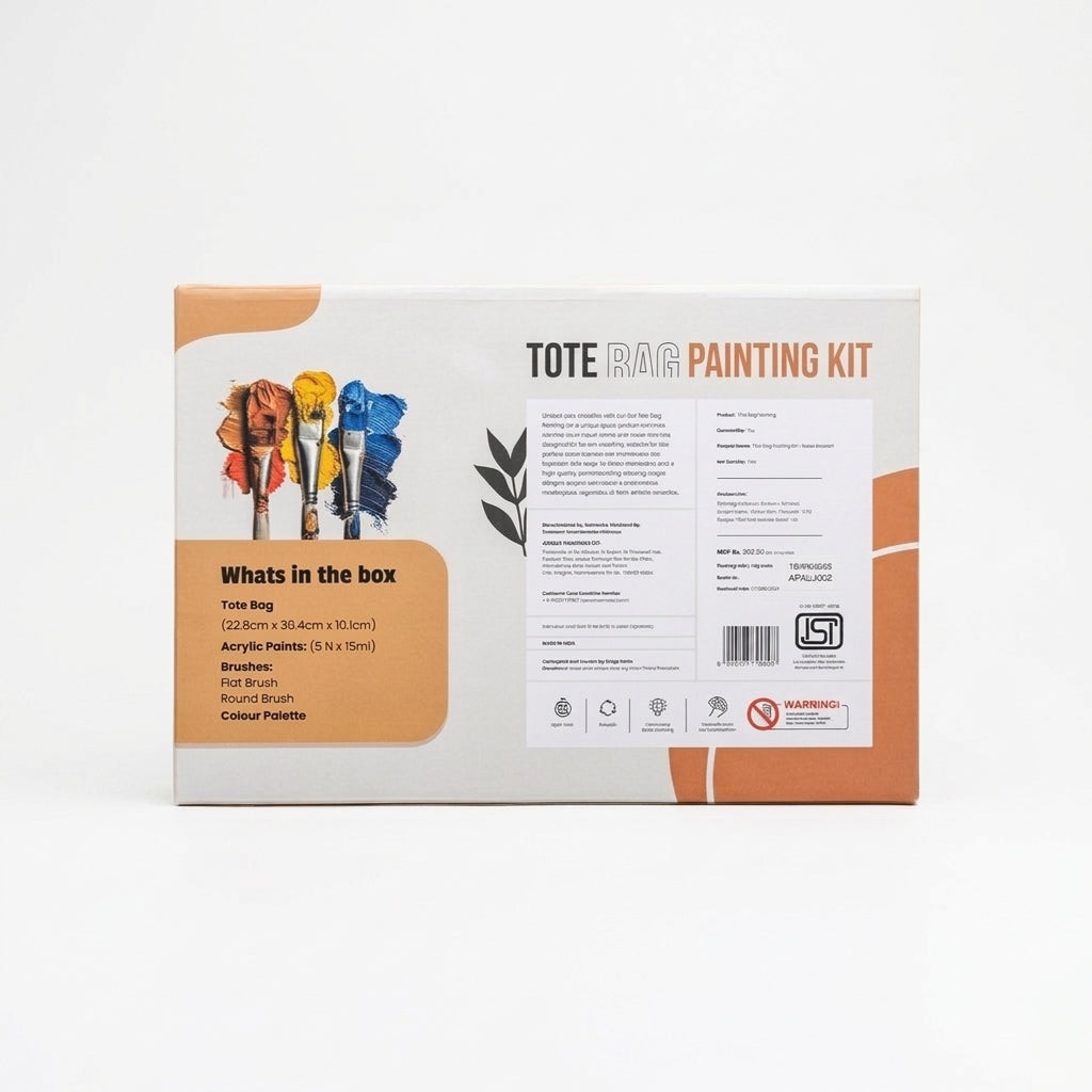 Tote Bag Painting Kit - Floral Abstract