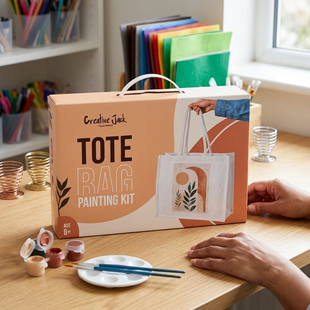 Tote Bag Painting Kit - Floral Abstract