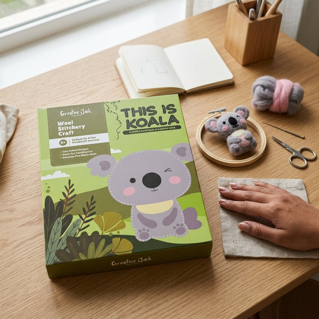 This is Koala Wool Stitchery DIY Kit