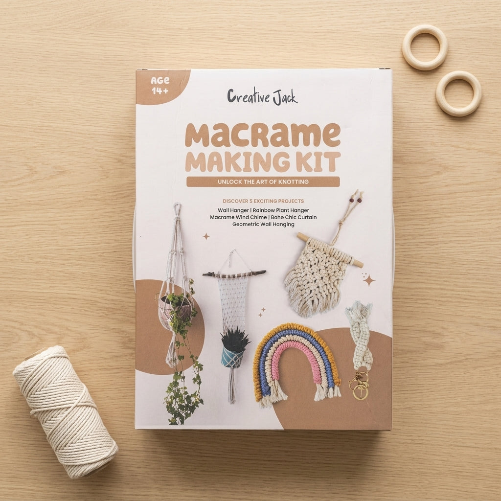 Creative Jack Macrame Making Knotting Kit for Teens & Adults Age 14+