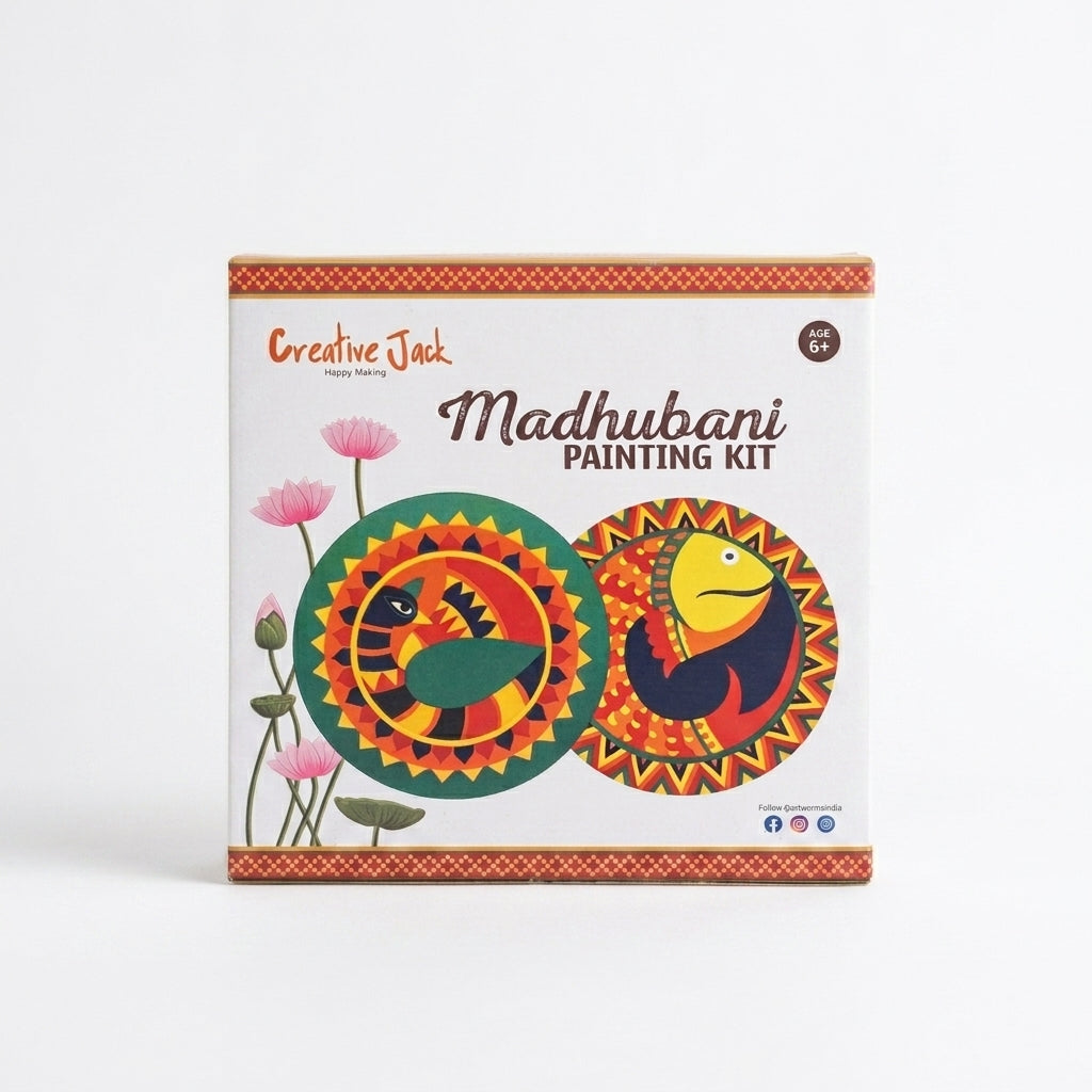 Madhubani Painting Kit for Kids Age 6 Plus - DIY Art Set