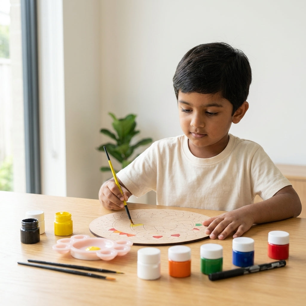 Madhubani Painting Kit for Kids Age 6 Plus - DIY Art Set